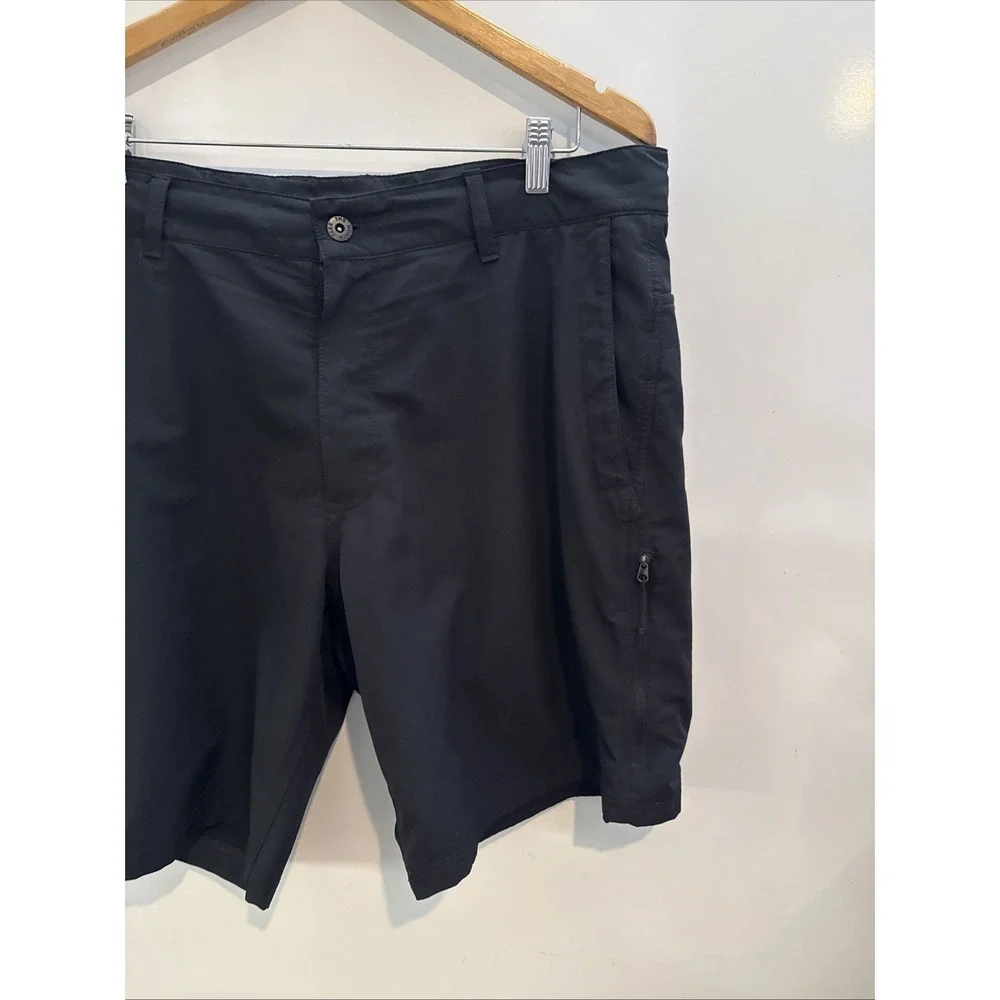 North Face FlashDry Chino Shorts Black Packable Hiking Quick Dry Travel Mens 38